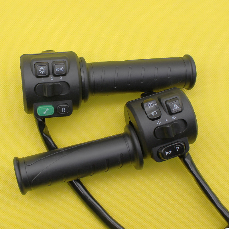 Skup prekidača za upravljač električnog vozila s gazom, klaksonom, glavnim svjetlom i žmigavcima