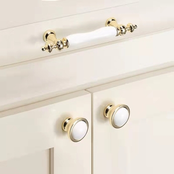 Ručka za vrata ormarića/ormara, od cinkovog legura, elektroplatirano završno, model 291, moderno minimalistički stil, lagani luksuz