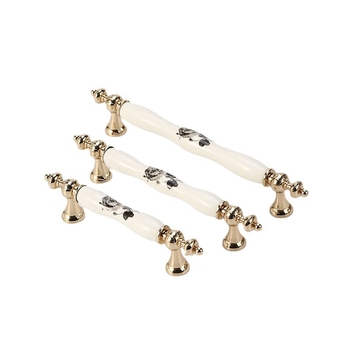 Ručka za vrata ormarića/ormara, od cinkovog legura, elektroplatirano završno, model 291, moderno minimalistički stil, lagani luksuz