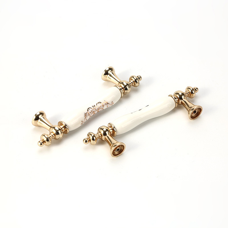 Ručka za vrata ormarića/ormara, od cinkovog legura, elektroplatirano završno, model 291, moderno minimalistički stil, lagani luksuz