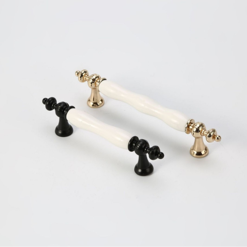 Ručka za vrata ormarića/ormara, od cinkovog legura, elektroplatirano završno, model 291, moderno minimalistički stil, lagani luksuz