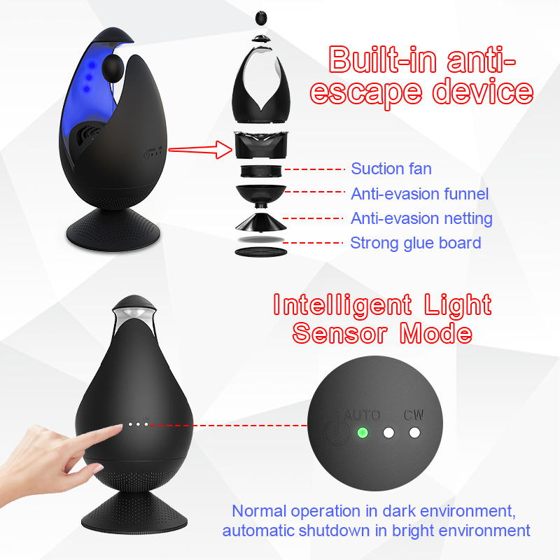 Lampa za ubijanje komaraca - LED, pokrivenost 11–20㎡, ABS kućište, bez toksina, višestruko podešavanje