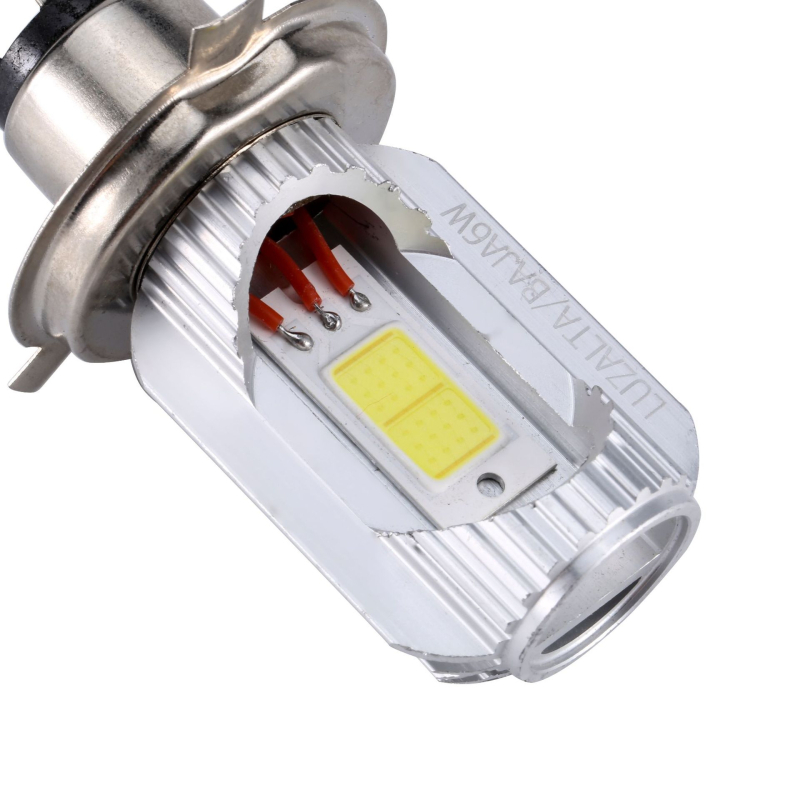 LED faro za motocikl H4 s integriranim visokim i nižim snopom, držač s tri kandže, usmjereno prednje svjetlo za električne motocikle