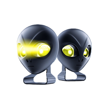 Univerzalna LED dvostruka svjetla za motocikle i električna vozila, model Alien, dvobojno bijelo-žuto ili bijelo-bijelo