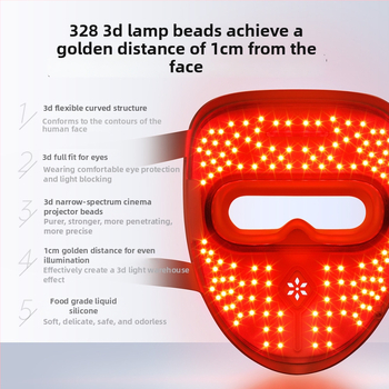 Fotonių grožio įrenginys – LED veido kaukė namų naudojimui, veido jauninimas, raukšlių mažinimas, spuogų ir pigmentinių dėmių mažinimas, odos spindesys, modelis V-F239pro, įkraunamas, keturi lygiai