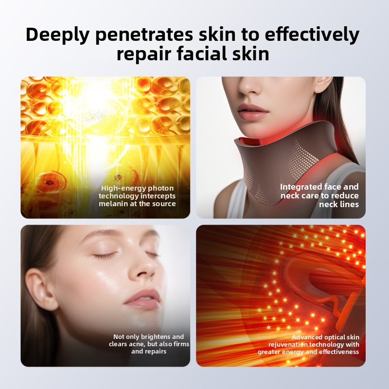 Fotonu skaistuma ierīce – LED sejas maska mājas lietošanai, sejas atjaunošana, grumbiņu samazināšana, pinnes un pigmentācijas plankumu samazināšana, ādas spožums, modelis V-F239pro, uzlādējams, četras vadības pakāpes