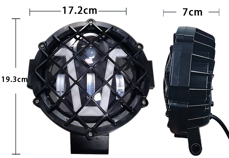 LED prednje svjetlo za auto i motocikl, 40W, 4000lm, IP67, 12-80V, aluminijsko kućište