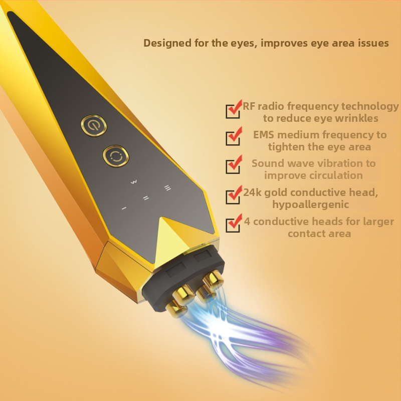 YM1007 — Uređaj za masažu očiju: vibracijski masažer, fototerapija, način za oči, zatezanje