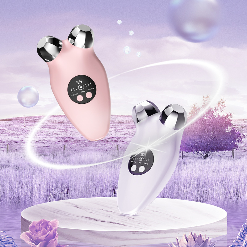 EMS mikrostrujno lice lifting uređaj s roler glavom, grijani EMS vibracijski način, glava od oktagonalnog legiranog materijala, model LM-682