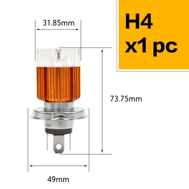 Ugrađeno prednje svjetlo za motocikl LED (12W, 12V, 1200 lm, IP67)