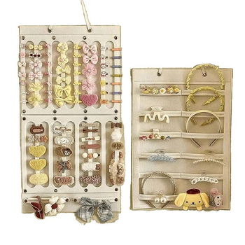 Zidni organizator za kopče za kosu, filc, dvostruki sloj, djevojački stil, Jesen 2022