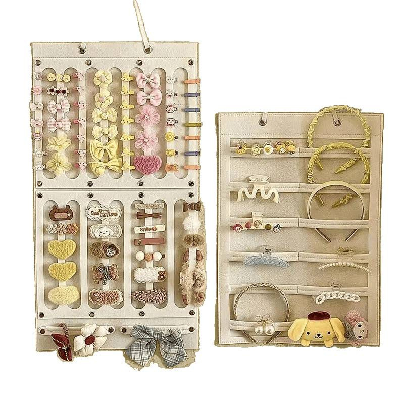 Zidni organizator za kopče za kosu, filc, dvostruki sloj, djevojački stil, Jesen 2022