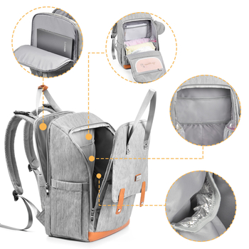 Anyuka és baba hátizsákja, 2023 új európai–amerikai stílus, multifunkcionális, nagy kapacitású