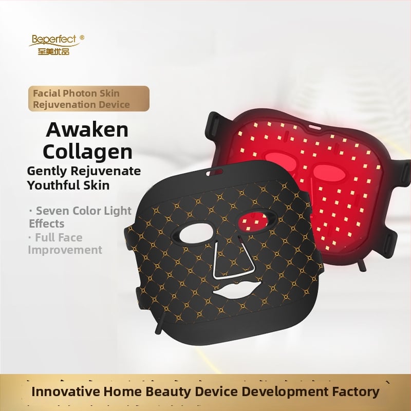 Fotono atnaujinimo veidojimo kaukė – namų LED šviesos terapijos kaukė su spektrometru, 3 lygiai, 2024 m. leidimas