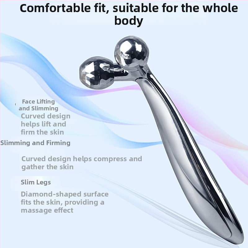 3D ručni roller masažer za lice za oblikovanje lica i podizanje V-oblika – prijenosni kućni masažni uređaj (Model 021)