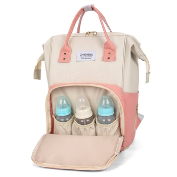 Rucsac pentru mame din Oxford, impermeabil, izolație, compartiment uscat și ud, capacitate extensibilă