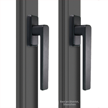 Mâner din aluminiu pentru uși și ferestre, ax pătrat, funcționare silențioasă, model Broken Bridge, stil modern minimalist