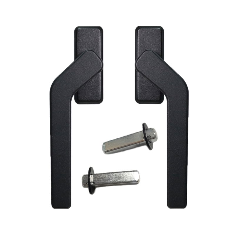 Mâner din aluminiu pentru uși și ferestre, ax pătrat, funcționare silențioasă, model Broken Bridge, stil modern minimalist