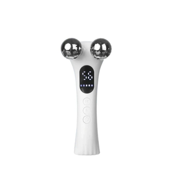 EMS mikro srovės veido masažuoklis su ritinėliu, namų naudojimui, V formos veido kontūravimas ir stangrinimas