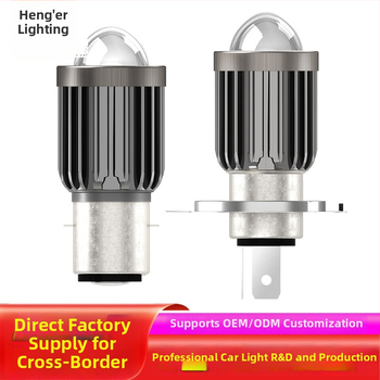Motorkerékpár LED-fényszóró fish-eye lencsével, H4–H6, távoli és közeli fény