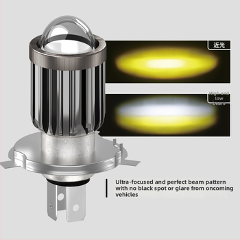 Motorkerékpár LED-fényszóró fish-eye lencsével, H4–H6, távoli és közeli fény