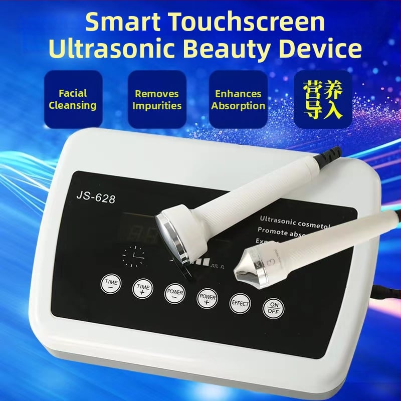 Qi Zi dispozitiv ultrasonic pentru curățarea feței cu touchscreen, rejuvenare a pielii, strălucire
