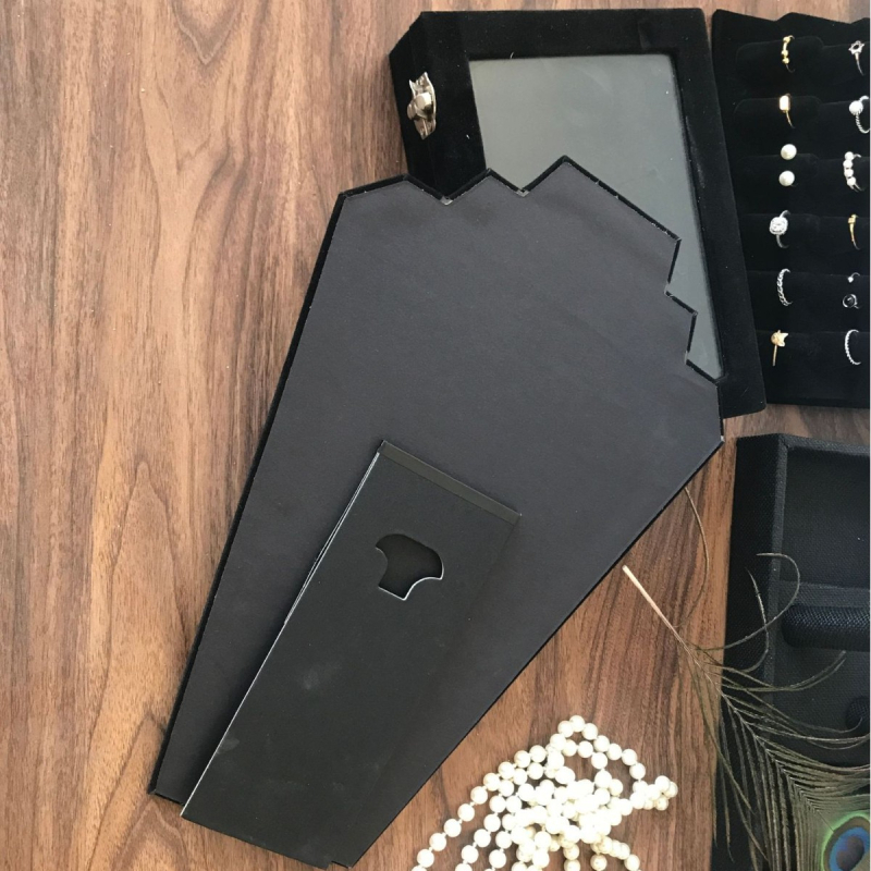 Ručni papirnati stalak za izlaganje ogrlica s flanelnom kućištem, ručno izrađeno, za ogrlice i nakit