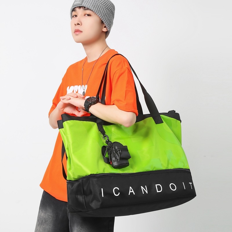 Geantă de voiaj unisex 36–55L, Oxford, impermeabilă și cu compartiment uscat-umed