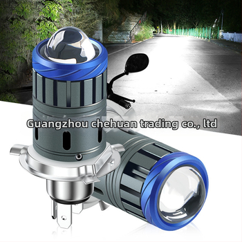 Motocyklové LED svetlo 3570, dvojfarebná šošovka, kompatibilné s H4/H6/BA20D, 26W, 12–80V, 6000K, hliníkové telo