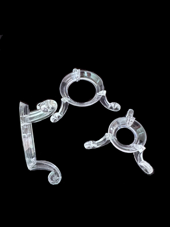 Akrilni trokutasti stalak za kristalnu kuglu (jednodijelni, PC materijal, ubrizgavanje, Guangzhou)