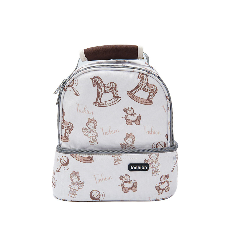 Geantă de stocare a laptelui matern cu refrigerare, rucsac pentru mamă și copil, Oxford țesătură, căptușeală poliester