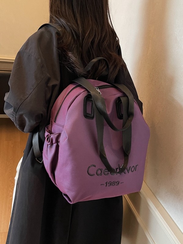 Rucsac feminin ușor, stil urban minimalist — capacitate sub 20 L, încap laptop de 8 inci, nailon, multifuncțional