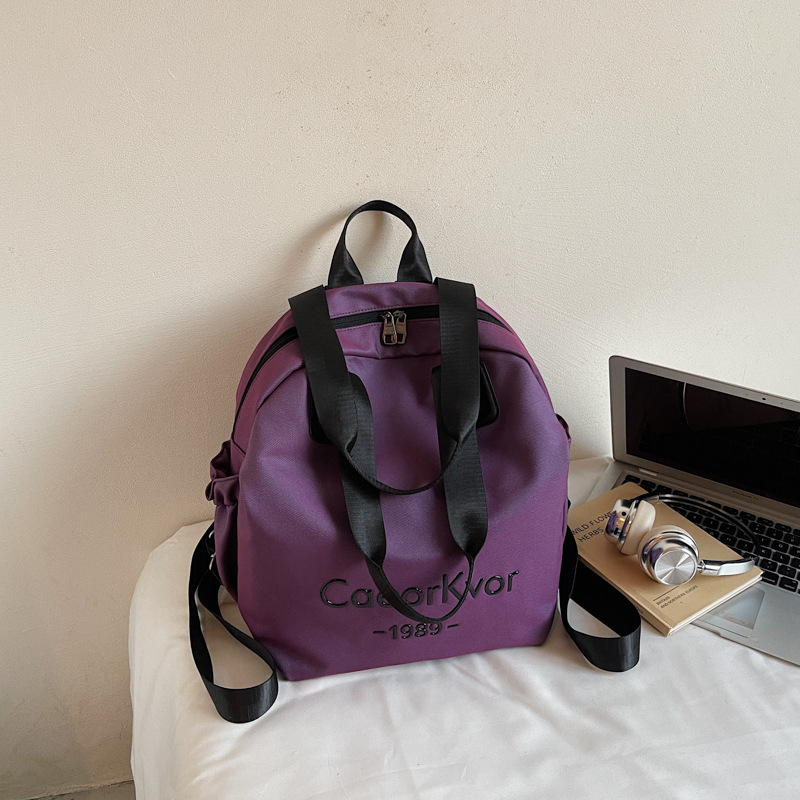 Rucsac feminin ușor, stil urban minimalist — capacitate sub 20 L, încap laptop de 8 inci, nailon, multifuncțional