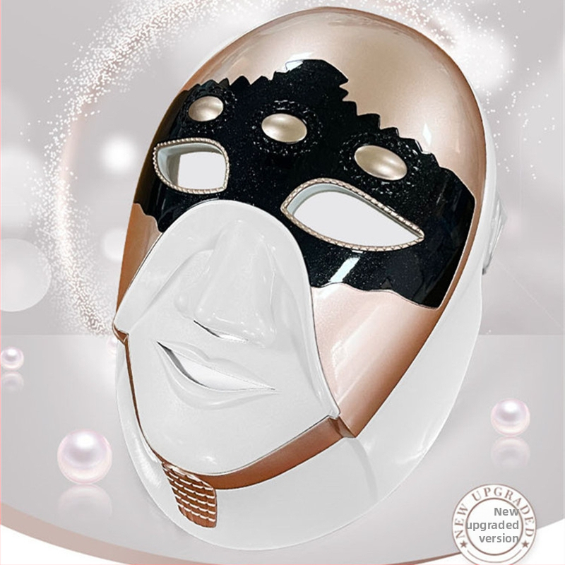 Uređaj za masku za lice s LED svjetlosnom terapijom za uklanjanje bora i pomlađivanje kože; prijenosno; ugrađena baterija 1200–2000mAh; IPX8 vodootporno