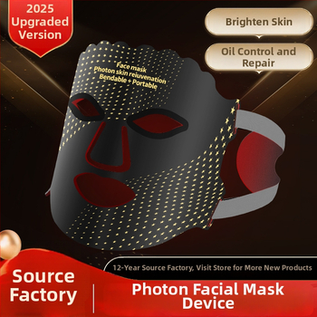 LED svjetlosna terapijska maska za lice, prijenosno uređaj, s ugrađenom baterijom 800–1000 mAh, IPX1 vodootpornost, za komercijalnu upotrebu.