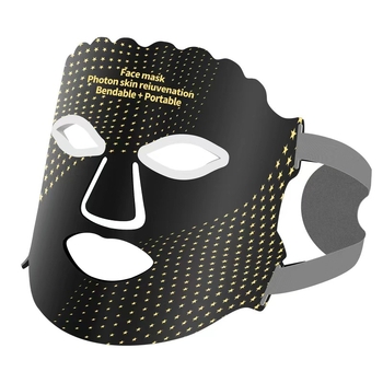 LED svjetlosna terapijska maska za lice, prijenosno uređaj, s ugrađenom baterijom 800–1000 mAh, IPX1 vodootpornost, za komercijalnu upotrebu.