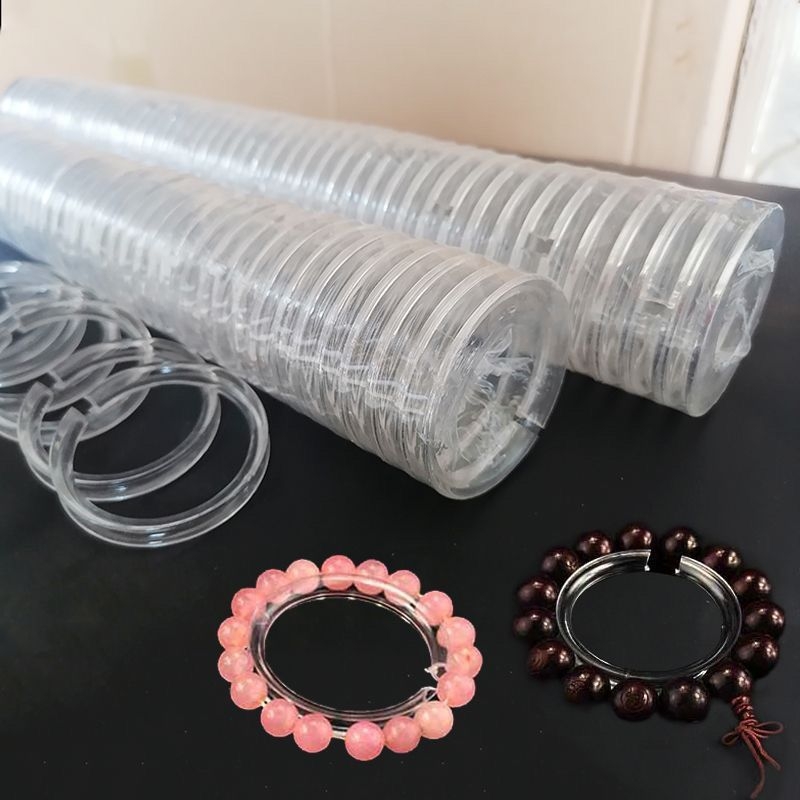 Držač za narukvice - prozirni akril, fiksni C-prsten, ženski stil