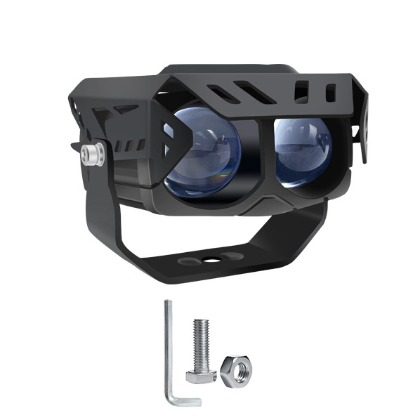 Φανάρι LED μοτοσικλέτας, μοντέλο L4, 50W, 12–80V, περίβλημα από κράμα αλουμινίου/PC, με κάλυμμα