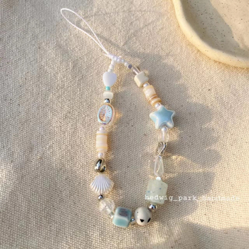 Mobitel kaiš - ručno izrađeno od smole, PVC užad, plastična kopča