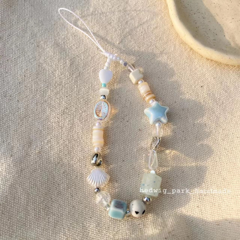 Mobitel kaiš - ručno izrađeno od smole, PVC užad, plastična kopča