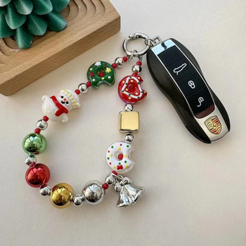 Pandantiv pentru telefon mobil cu om de zăpadă și mărgele, PVC, anti-radiație, personalizare disponibilă, unisex, Shell Encounter