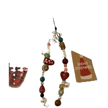 Kabel za mobitel s perlicama, PVC užad, plastična kopča, mogućnost logotipa