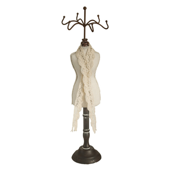 Držač za nakit - drveni, stolna montaža, 1 sloj, Zakka stil, višenamjenski