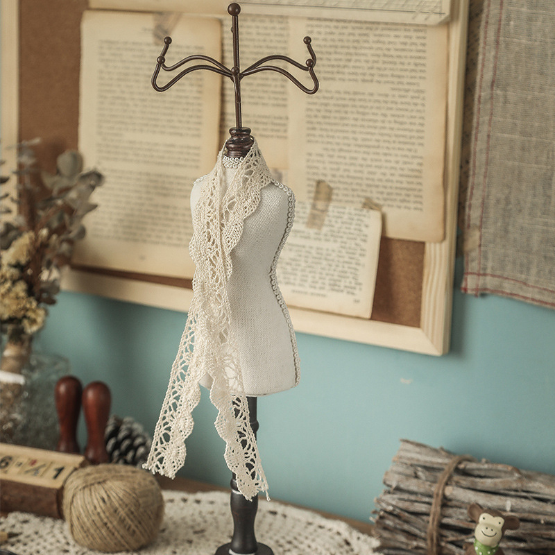 Držač za nakit - drveni, stolna montaža, 1 sloj, Zakka stil, višenamjenski