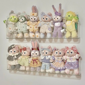 Zidni nosač za lutke i izložbu – S40, plast, proziran uzorak, obješiti bez bušenja, crtani sladak stil, varijante Lazy Belle / Strawberry Lover Belle / Bubble Belle, mogućnost prilagodbe