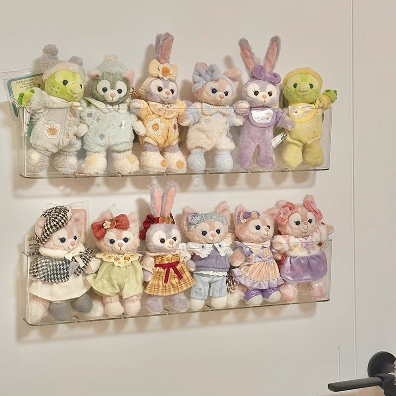 Zidni nosač za lutke i izložbu – S40, plast, proziran uzorak, obješiti bez bušenja, crtani sladak stil, varijante Lazy Belle / Strawberry Lover Belle / Bubble Belle, mogućnost prilagodbe