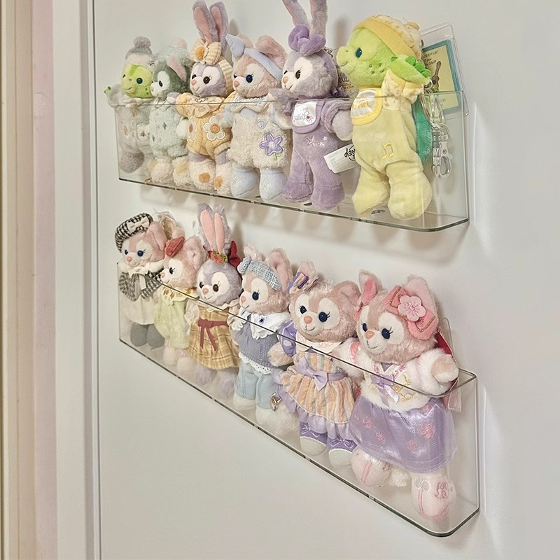 Zidni nosač za lutke i izložbu – S40, plast, proziran uzorak, obješiti bez bušenja, crtani sladak stil, varijante Lazy Belle / Strawberry Lover Belle / Bubble Belle, mogućnost prilagodbe