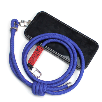 Șnur pentru telefon cu cataramă metalică, corp din aliaj, design unisex, sfoară din poliester, imprimare logo disponibilă