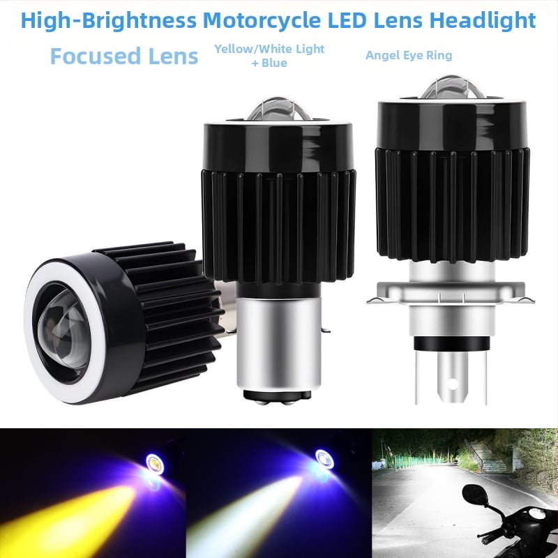 Motocykla LED reflektor s objektívom, hliníkové telo, 12V, IP67, model Motor308