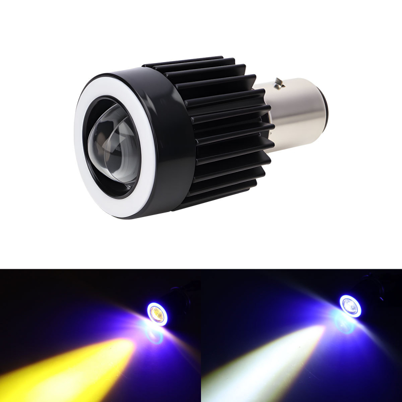 Proiector LED pentru motocicletă cu lentilă, corp din aluminiu, 12V, IP67, model Motor308